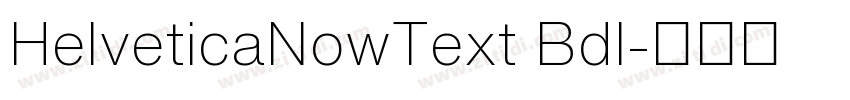 HelveticaNowText BdI字体转换
